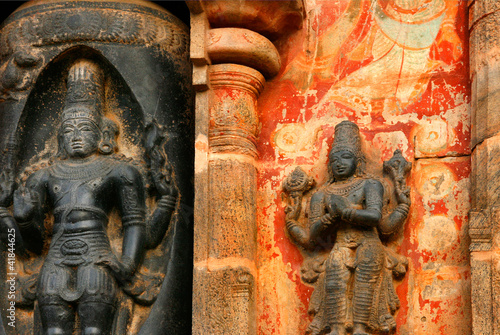 Reliefs im Airavatesvara-Tempel / Darasuram, Indien photo
