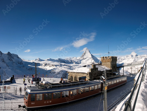 Train on Matterhorn © forcdan