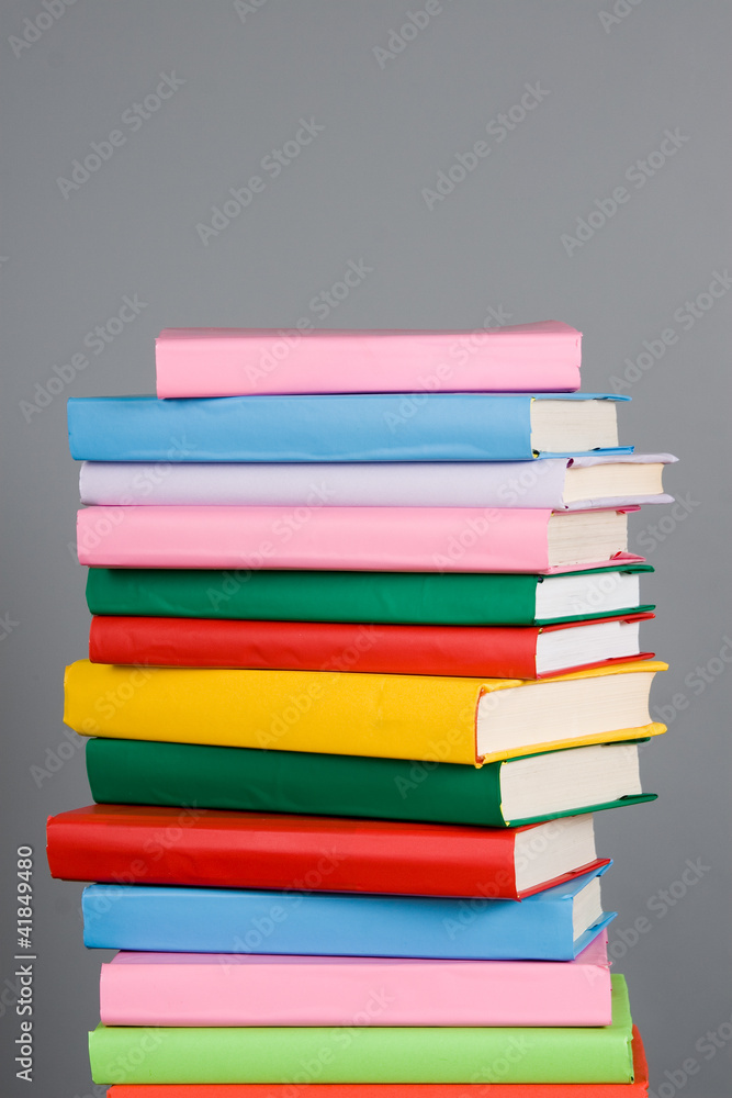Fototapeta premium Stack of colorful books
