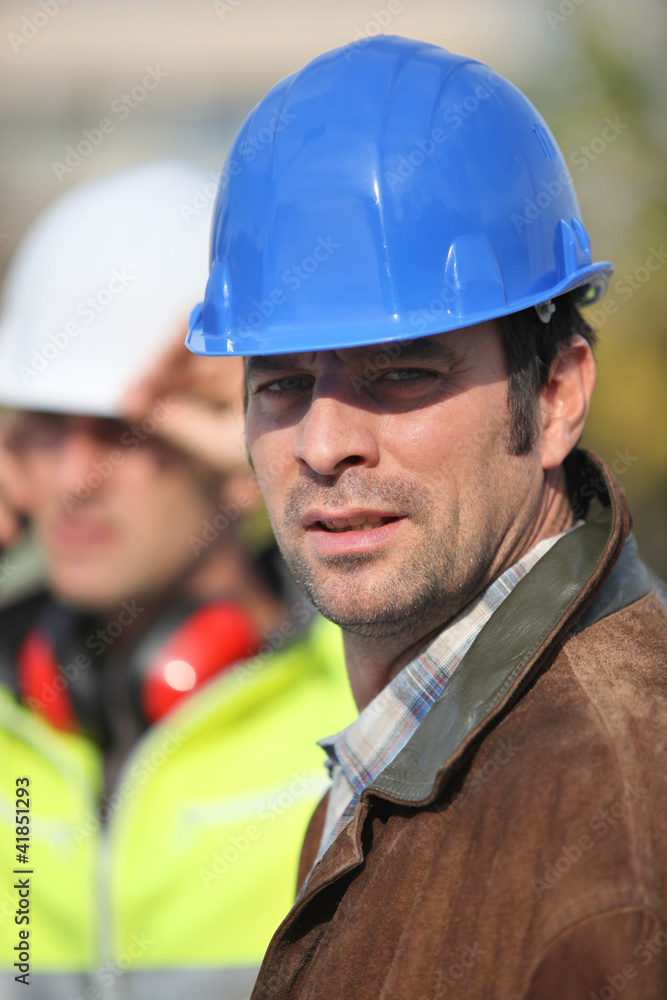Construction worker on site Construction worker on site