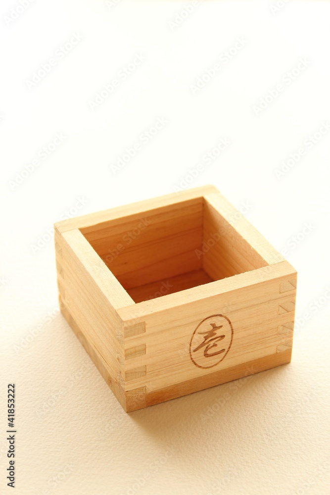 Traditional japanese measuring cup Traditional japanese measuring cup