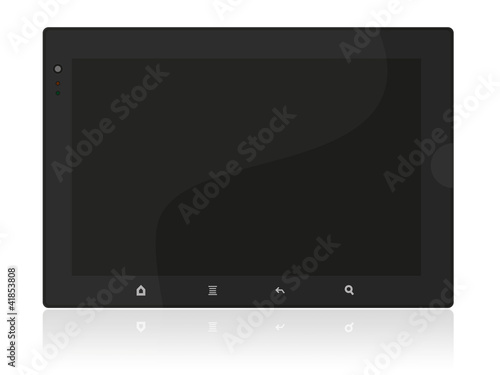 Black tablet computer