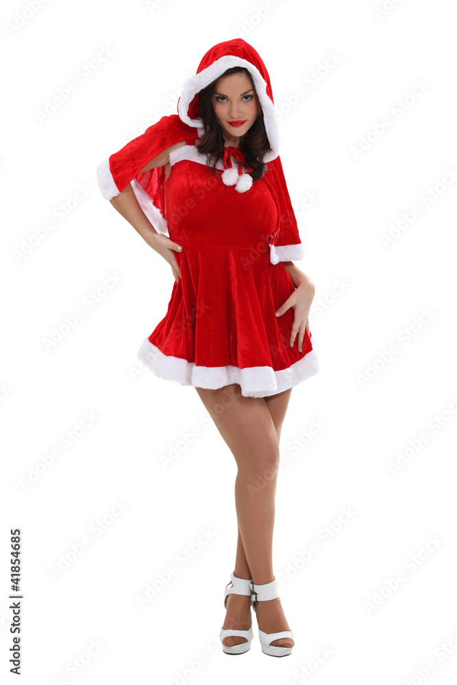 portrait of sexy mother Christmas portrait of sexy mother Christmas