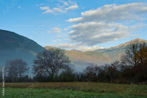 Early morning in the mountains