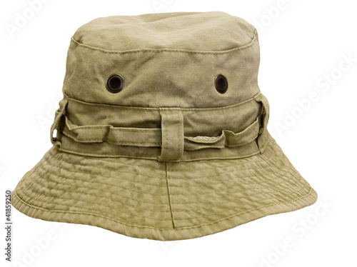 trout fishing hat isolated