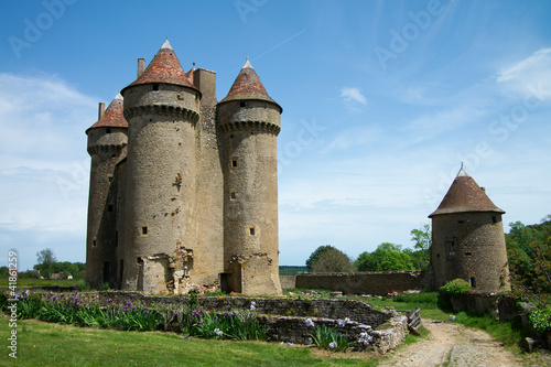 Medieval castle of Sarzay, France