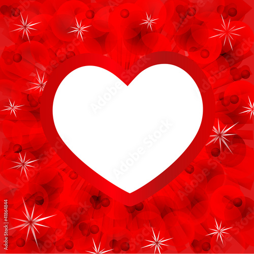 Valentin`s Day card with heart