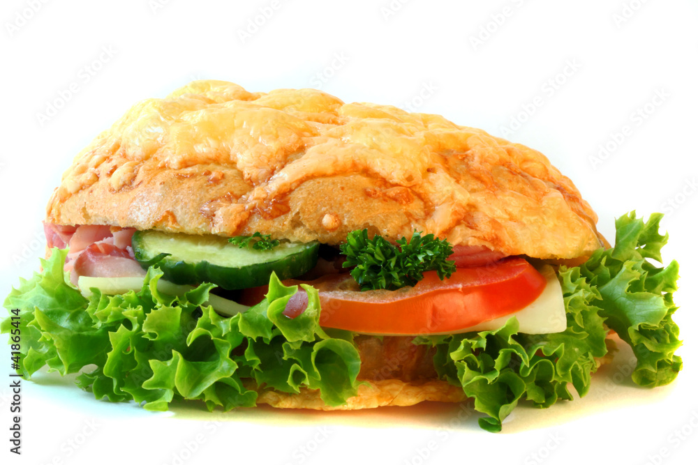 belegtes Brötchen Stock-Foto | Adobe Stock