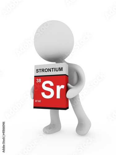 3d man carry a strontium box