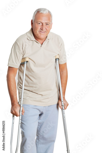Man On Crutches