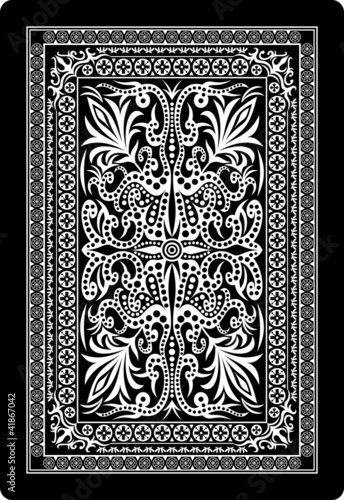 playing card back side 62x90 mm
