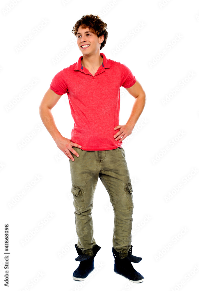 Full length view of handsome guy Full length view of handsome guy