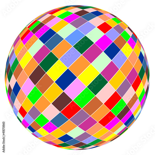 Mosaic color ball