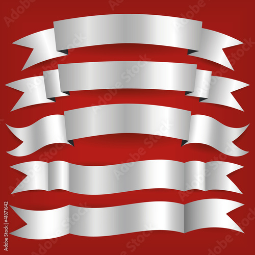 silver ribbons
