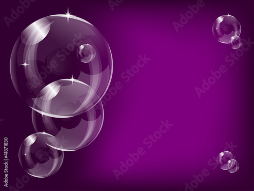 Purple Bubbles Background