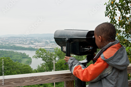 Young African-American Tourist