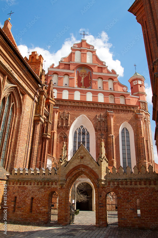 St. Anne's and Bernardinu Church in Vilnius, Lithuania