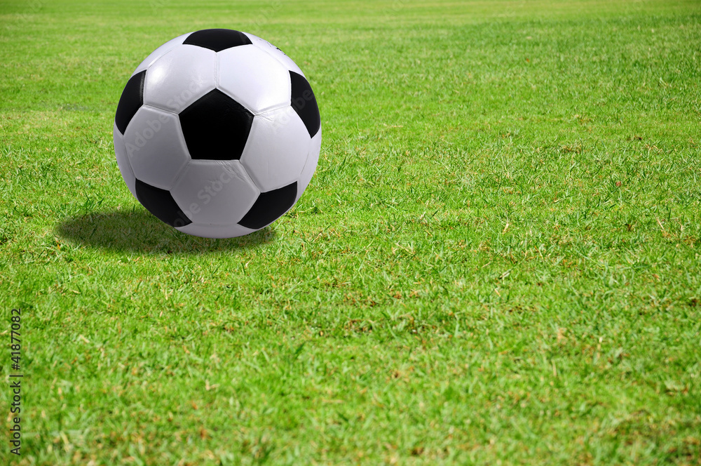Fototapeta premium A Football in the soccer field