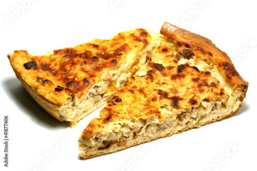 Zwiebelkuchen Stücke