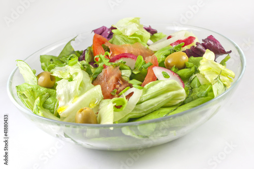 Spring vegetables salad