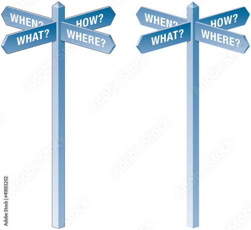 What, when, how, where signpost