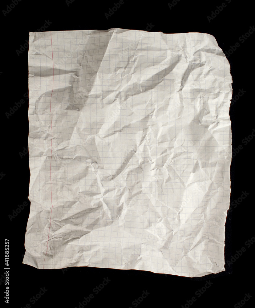 crumpled blank exercise book crumpled blank exercise book