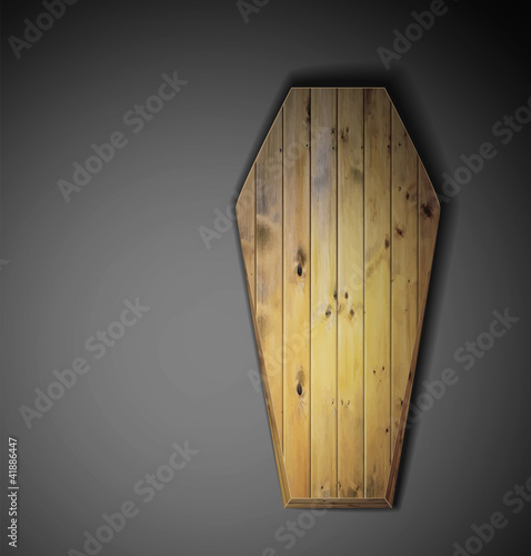 Wooden coffin