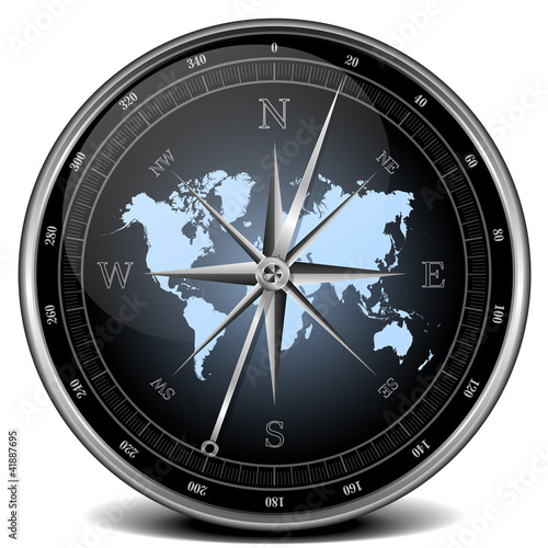 blue compass