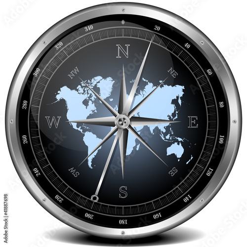 blue compass