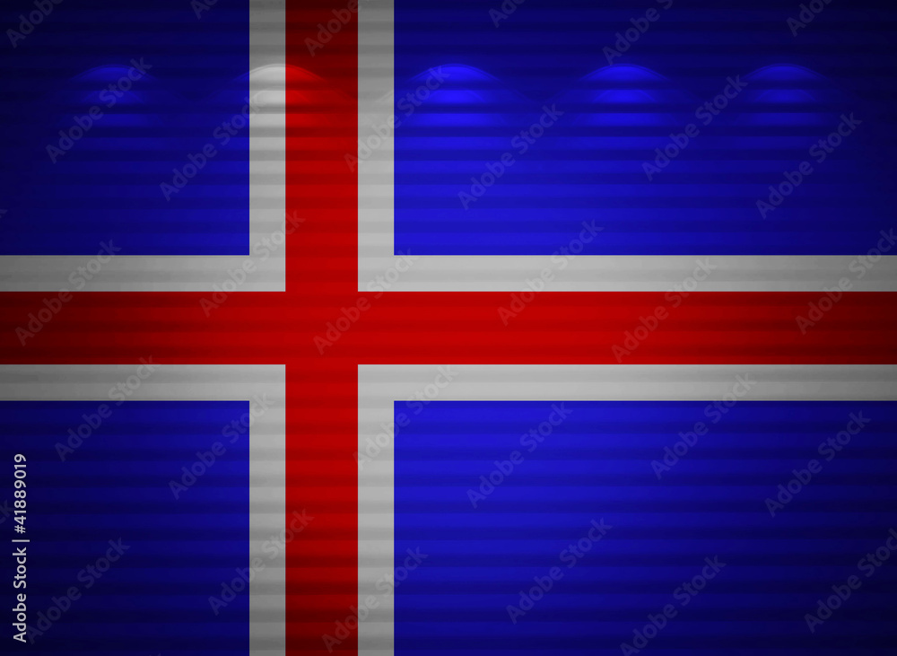 Icelandic flag wall, abstract background Icelandic flag wall, abstract background