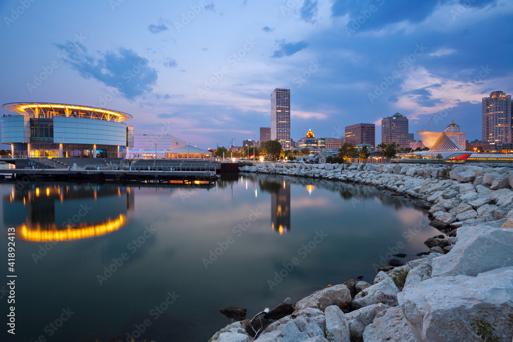 City of Milwaukee skyline.