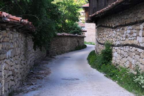 Fototapeta Naklejka Na Ścianę i Meble -  Narrow Street of Arbanasi Village