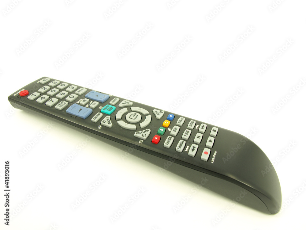TV remote control isolated on white TV remote control isolated on white