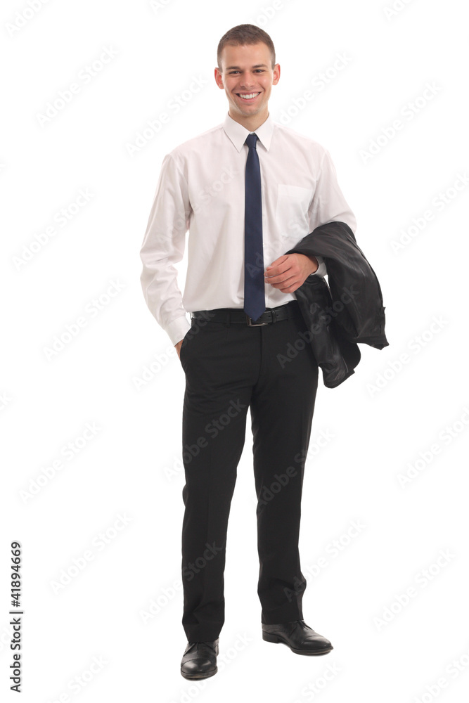 Portrait of a business man isolated on white background Portrait of a business man isolated on white background