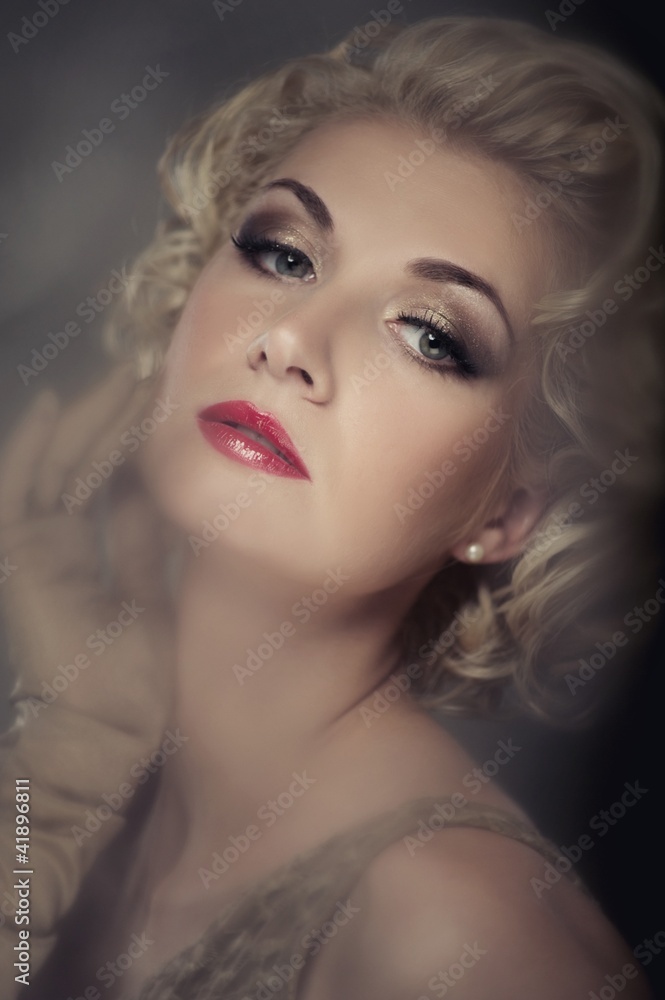 Retro woman portrait Retro woman portrait