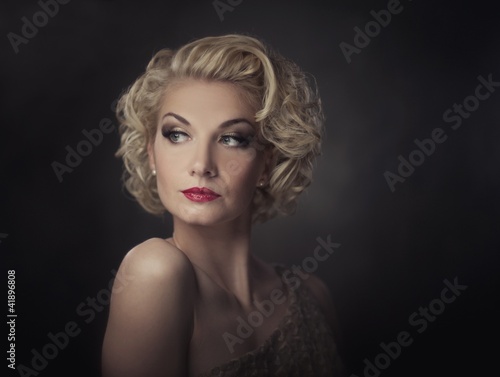 Retro woman portrait