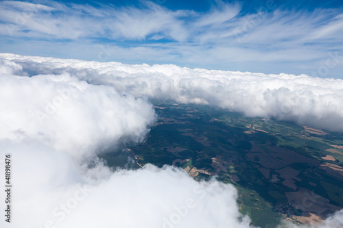 aerial view of comulus clouds © mariusz szczygieł
