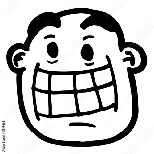 Funny face man
