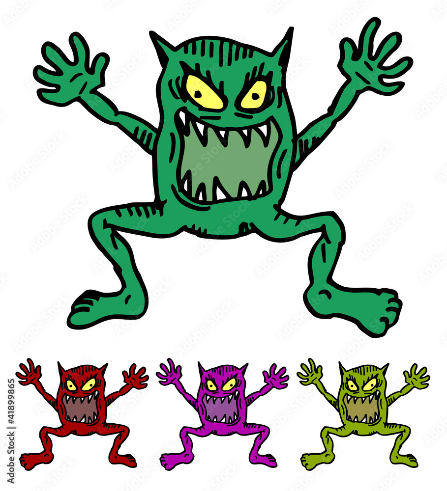 Obraz premium Cartoon monster