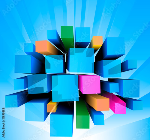 Abstract colorful background with colorful graph