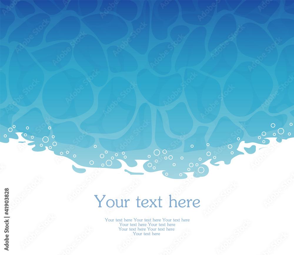 Fototapeta premium Vector illustration of Water template