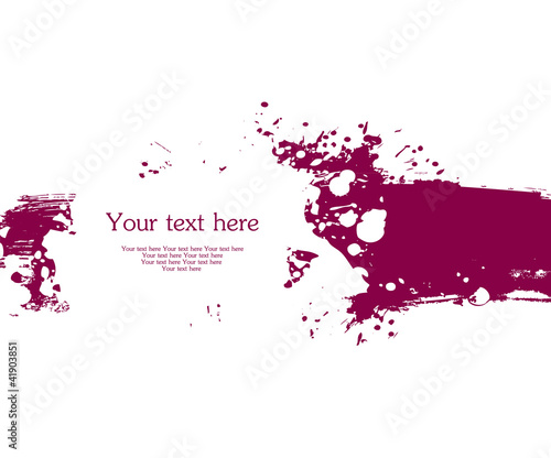 Vector illustration of Splash banner