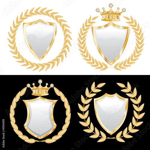 white gold shields