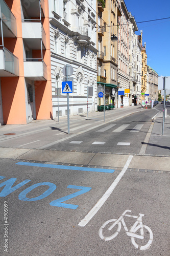 Photography Vienna cycling lane
