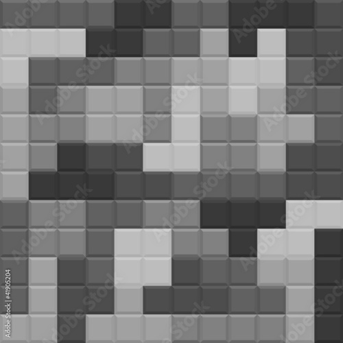 Monochrome blocks seamless pattern. Vector illustration.