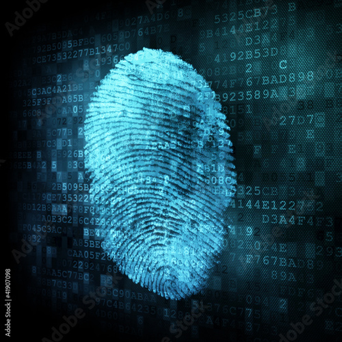 Fingerprint on digital screen