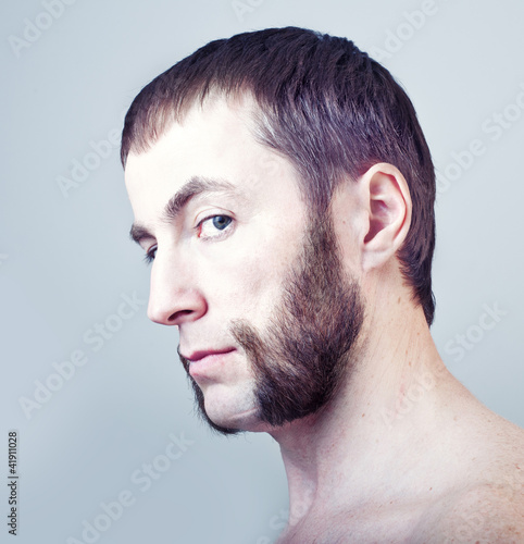 man with sideburns photo