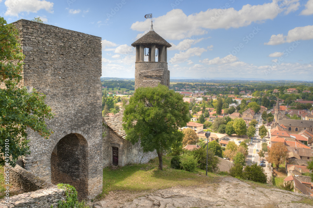 Tower of Saint-Hyppolyte over Cremieu Tower of Saint-Hyppolyte over Cremieu