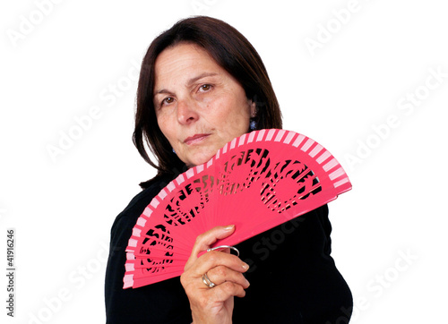 Donna spagnola con ventaglio photo