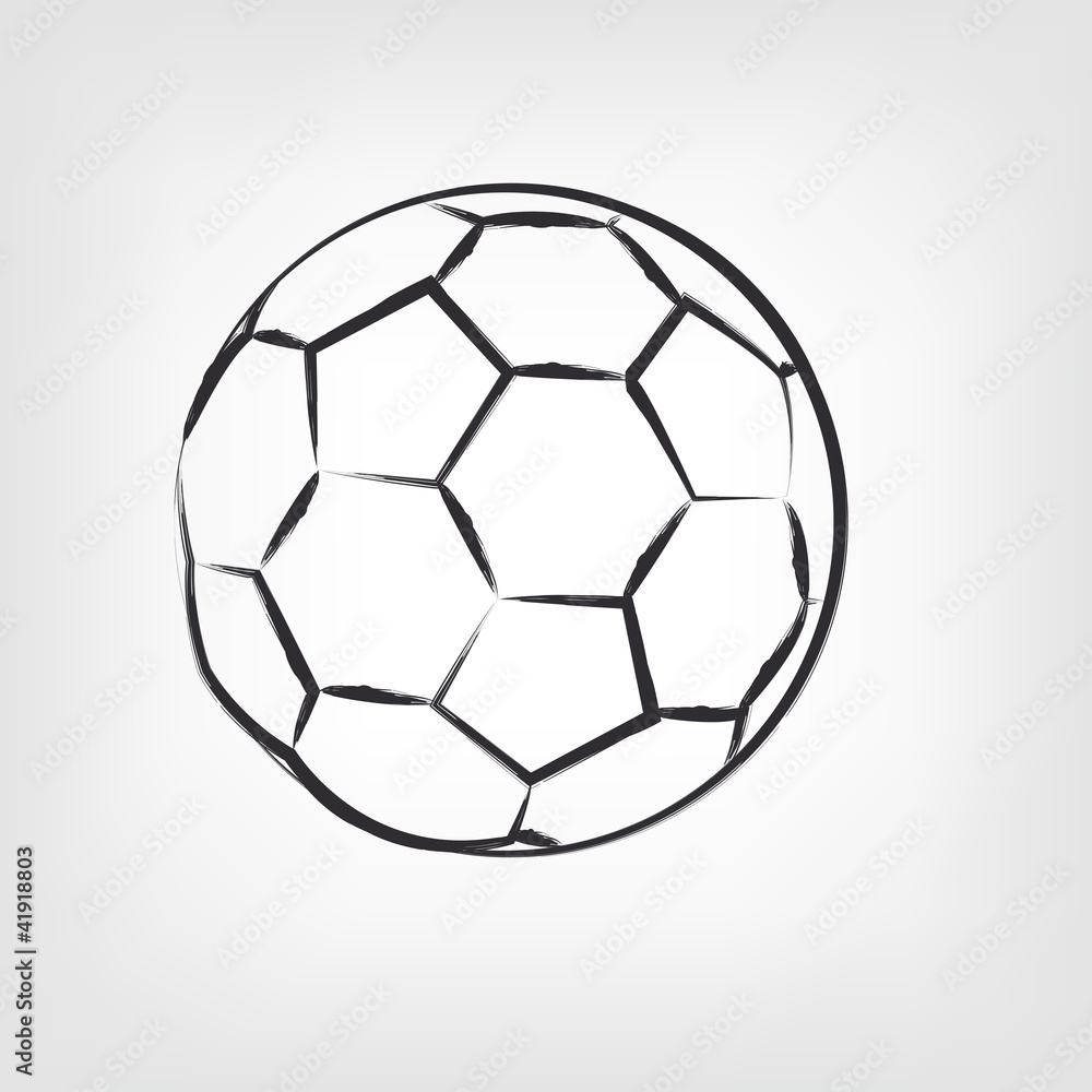 Fototapeta premium Fußball Skizze